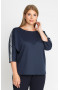 Блуза "Лина" 4161 (Синий темный)