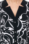 Блуза "Олси" 1710016V ОЛСИ (Черный/белый узор)