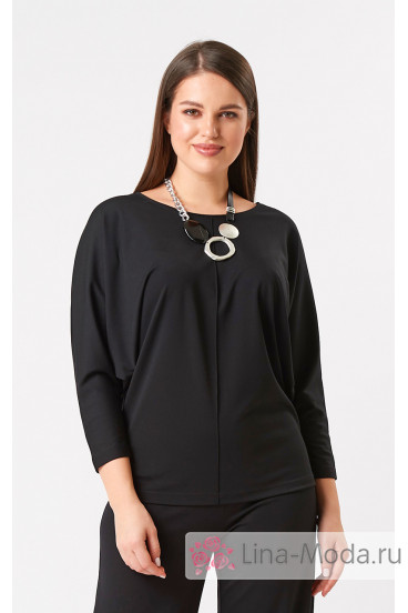 Блуза "Лина" 41104 (Черный)