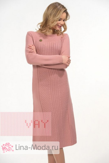 Платье женское 2263 Фемина (Темно-розовая дымка)