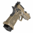 Страйкбольный пистолет (EMG) Staccato C2 2011 SOC Hand-Made Stippling Grip by Army Armament (FDE)