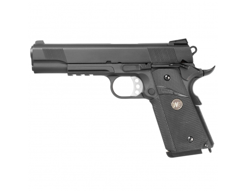 Страйкбольный пистолет (WE) COLT 1911A1 M.E.U. Rail GBB (Black)
